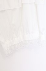 画像2: m petit by misako / 3部丈 フリルドロワーズ JJL~LL シロ O-26-04-27-1080-LO-PA-IG-OS (2)