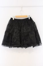 画像3: axes femme kawaii / オーガンジーパニエ M クロ O-26-04-27-1009-AX-SK-OW-OS (3)