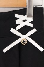 画像2: Rojita / 裏毛ティアードレースアップスカート F クロ O-26-04-27-1010-LO-SK-OW-OS (2)