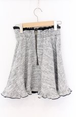 画像3: Rojita / タイドバックルツイードフレアスカート  シロ×クロ O-26-04-27-1011-LO-SK-IG-OS (3)