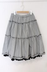 画像1: m petit by misako / NINA'Sギャザースカート 3L クロギンガム O-26-04-27-1002-LO-SK-IG-OS (1)