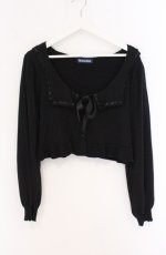 画像1: Moi-meme-Moitie / ヘーメラーセーラーカーディガン  ブラック O-26-04-27-1015-MO-TO-OW-OS (1)