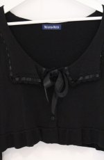 画像2: Moi-meme-Moitie / ヘーメラーセーラーカーディガン  ブラック O-26-04-27-1015-MO-TO-OW-OS (2)