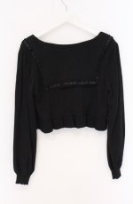 画像3: Moi-meme-Moitie / ヘーメラーセーラーカーディガン  ブラック O-26-04-27-1015-MO-TO-OW-OS (3)