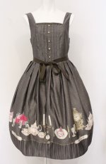 画像1: Emily Temple cute / Banquet room ノースリーブワンピース M ブラウン（本体はカーキグリーンに近い色味） O-26-04-27-1016-ET-OP-OW-OS (1)