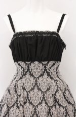 画像2: Sheglit / "Victorian"クロスストラップワンピース M ブラック O-26-04-27-1017-EL-OP-OW-OS (2)