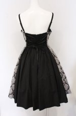 画像3: Sheglit / "Victorian"クロスストラップワンピース M ブラック O-26-04-27-1017-EL-OP-OW-OS (3)