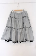 画像3: m petit by misako / NINA'Sギャザースカート 3L クロギンガム O-26-04-27-1002-LO-SK-IG-OS (3)