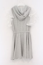 画像3: LIZ LISA / プードル柄パーカーワンピース  グレー O-26-04-27-1023-LO-OP-IG-OS (3)