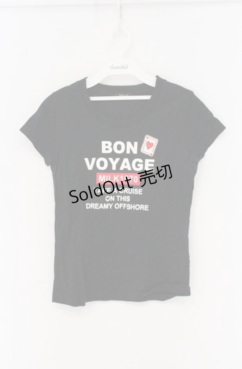 画像1: MILK / BON VOYAGE Tee　Tシャツ  クロ O-26-04-27-1026-ML-TO-OW-OS (1)