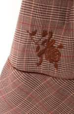 画像2: LIZ LISA / ケープ付きグレンチェックワンピース  ピンクブラウン O-26-04-27-1027-LO-OP-IG-OS (2)