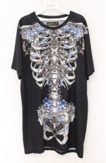 画像1: Royal Princess Alice / Morpho Butterfly粟木こぼねコラボBIG Tシャツ  クロ O-26-04-27-1030-LO-TS-YM-OS (1)