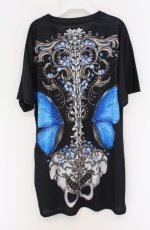 画像2: Royal Princess Alice / Morpho Butterfly粟木こぼねコラボBIG Tシャツ  クロ O-26-04-27-1030-LO-TS-YM-OS (2)
