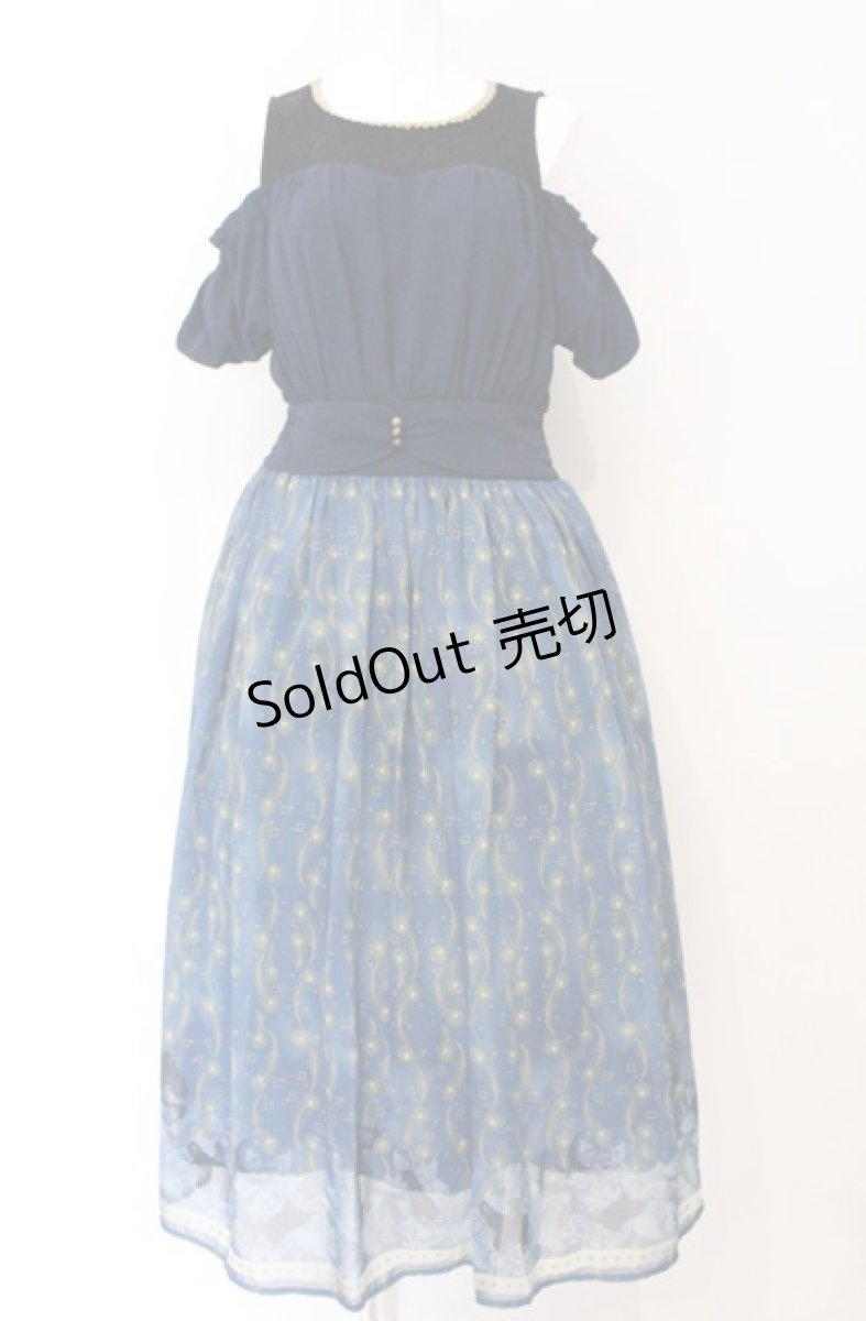 画像1: axes femme POETIQUE / ディズニーアラジン/ワンピース M ネイビー O-26-04-27-1033-AX-OP-OW-OS (1)