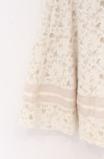 画像2: axes femme / レースフレアスカート  アイボリー O-26-04-27-008-AX-SK-IG-OS (2)