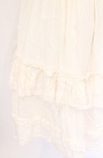 画像3: Dangerous nude / ガーゼフリルロングワンピース F アイボリー O-26-04-27-066-PU-OP-OW-OS (3)