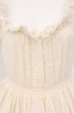 画像4: Dangerous nude / ガーゼフリルロングワンピース F アイボリー O-26-04-27-066-PU-OP-OW-OS (4)