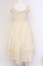 画像6: Dangerous nude / ガーゼフリルロングワンピース F アイボリー O-26-04-27-066-PU-OP-OW-OS (6)