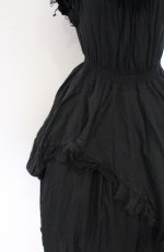 画像2: Dangerous nude / ガーゼフリルロングワンピース F クロ O-26-04-27-067-PU-OP-OW-OS (2)