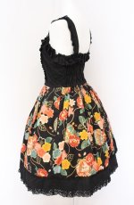 画像3: CHOCOCHIP COOKIE / 和柄ジャンパースカート  クロ O-26-04-27-068-LO-SK-OW-OS (3)