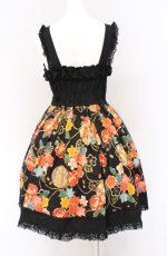 画像4: CHOCOCHIP COOKIE / 和柄ジャンパースカート  クロ O-26-04-27-068-LO-SK-OW-OS (4)