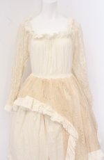 画像2: Dangerous nude / レーススリーブガーゼワンピース F アイボリー O-26-04-27-070-PU-OP-OW-OS (2)