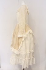 画像5: Dangerous nude / レーススリーブガーゼワンピース F アイボリー O-26-04-27-070-PU-OP-OW-OS (5)