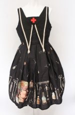 画像1: Violet Fane / Asylumジャンパースカート  ブラック O-26-04-27-071-EL-OP-OW-OS (1)