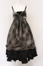 画像1: ALICE and the PIRATES / 時の歯車と永劫のエルドラド柄ジャンパースカートII  クロ O-26-04-27-075-PA-CO-OW-OS (1)