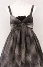 画像2: ALICE and the PIRATES / 時の歯車と永劫のエルドラド柄ジャンパースカートII  クロ O-26-04-27-075-PA-CO-OW-OS (2)