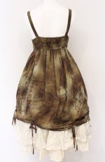 画像3: ALICE and the PIRATES / 時の歯車と永劫のエルドラド柄ジャンパースカートII  ブラウン O-26-04-27-076-PA-CO-OW-OS (3)