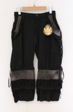 画像1: ALICE and the PIRATES / 時の歯車と永劫のエルドラド柄パンツ  クロ O-26-04-27-081-PA-PA-OW-OS (1)