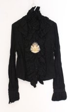 画像1: ALICE and the PIRATES / オペラミルフィーユブラウス  クロ O-26-04-27-082-PA-BL-OW-OS (1)