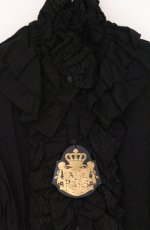 画像2: ALICE and the PIRATES / オペラミルフィーユブラウス  クロ O-26-04-27-082-PA-BL-OW-OS (2)