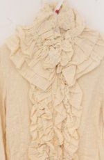 画像2: ALICE and the PIRATES / ジェレミーフリルガーゼブラウス  アイボリー O-26-04-27-084-PA-BL-OW-OS (2)