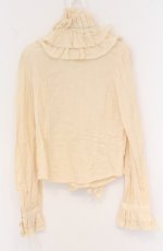 画像3: ALICE and the PIRATES / ジェレミーフリルガーゼブラウス  アイボリー O-26-04-27-084-PA-BL-OW-OS (3)