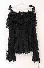 画像1: ALICE and the PIRATES / マダムセレスのシャーリングプルオーバー  クロ O-26-04-27-085-PA-TO-OW-OS (1)