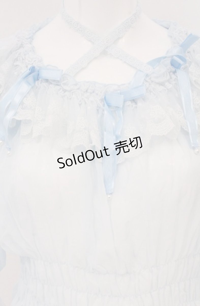 画像2: Angelic Pretty / パールマリアンヌブラウス  サックス O-26-04-27-087-AP-BL-OW-OS (2)