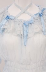 画像2: Angelic Pretty / パールマリアンヌブラウス  サックス O-26-04-27-087-AP-BL-OW-OS (2)