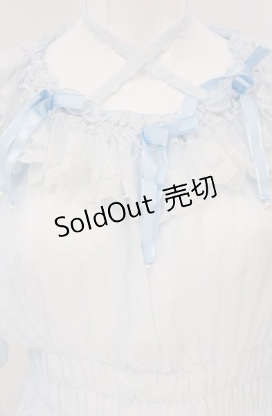 AngelicPretty ブラウス サックス★ Angelic Pretty / パールマリアンヌブラウス サックス O-26-04-27-087