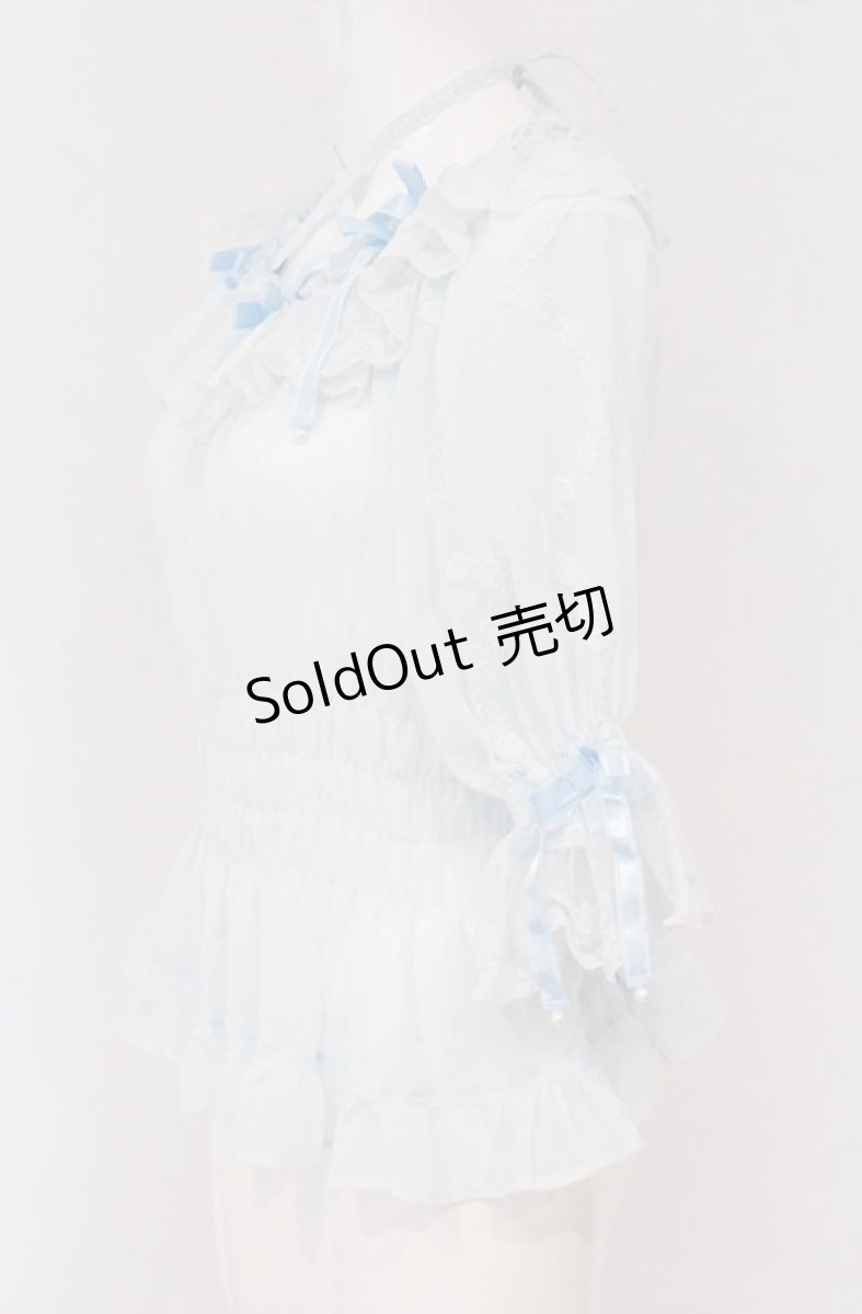 画像3: Angelic Pretty / パールマリアンヌブラウス  サックス O-26-04-27-087-AP-BL-OW-OS (3)