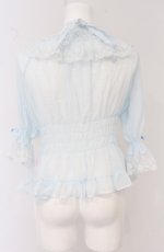 画像4: Angelic Pretty / パールマリアンヌブラウス  サックス O-26-04-27-087-AP-BL-OW-OS (4)