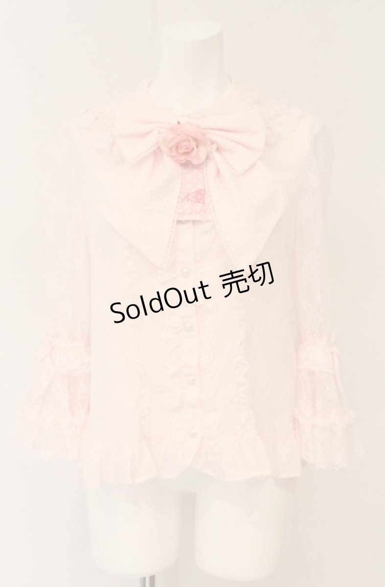 画像1: Angelic Pretty / 夢みる舞踏会ブラウス  ピンク O-26-04-27-089-AP-BL-OW-OS (1)