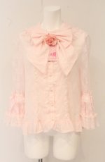 画像1: Angelic Pretty / 夢みる舞踏会ブラウス  ピンク O-26-04-27-089-AP-BL-OW-OS (1)