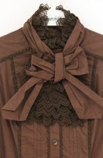 画像2: Angelic Pretty / ロイヤルクィーンブラウス  ブラウン O-26-04-27-090-AP-BL-OW-OS (2)