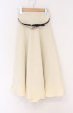 画像1: an another angelus / ダブルカラーベルトフレアースカート  アイボリー O-26-04-27-013-CA-SK-IG-OS (1)