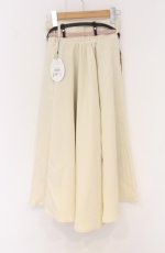 画像3: an another angelus / ダブルカラーベルトフレアースカート  アイボリー O-26-04-27-013-CA-SK-IG-OS (3)