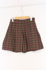 画像1: Fi.n.t / チェックプリーツミニスカート 2 カーキ×ピンク O-26-04-27-014-CA-SK-IG-OS (1)