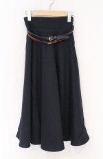 画像1: an another angelus / ダブルカラーベルトフレアースカート  ネイビー O-26-04-27-016-CA-SK-IG-OS (1)