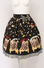 画像1: metamorphose / Nostalgic chessboardスカート  クロ O-26-04-27-021-ME-SK-OW-OS (1)